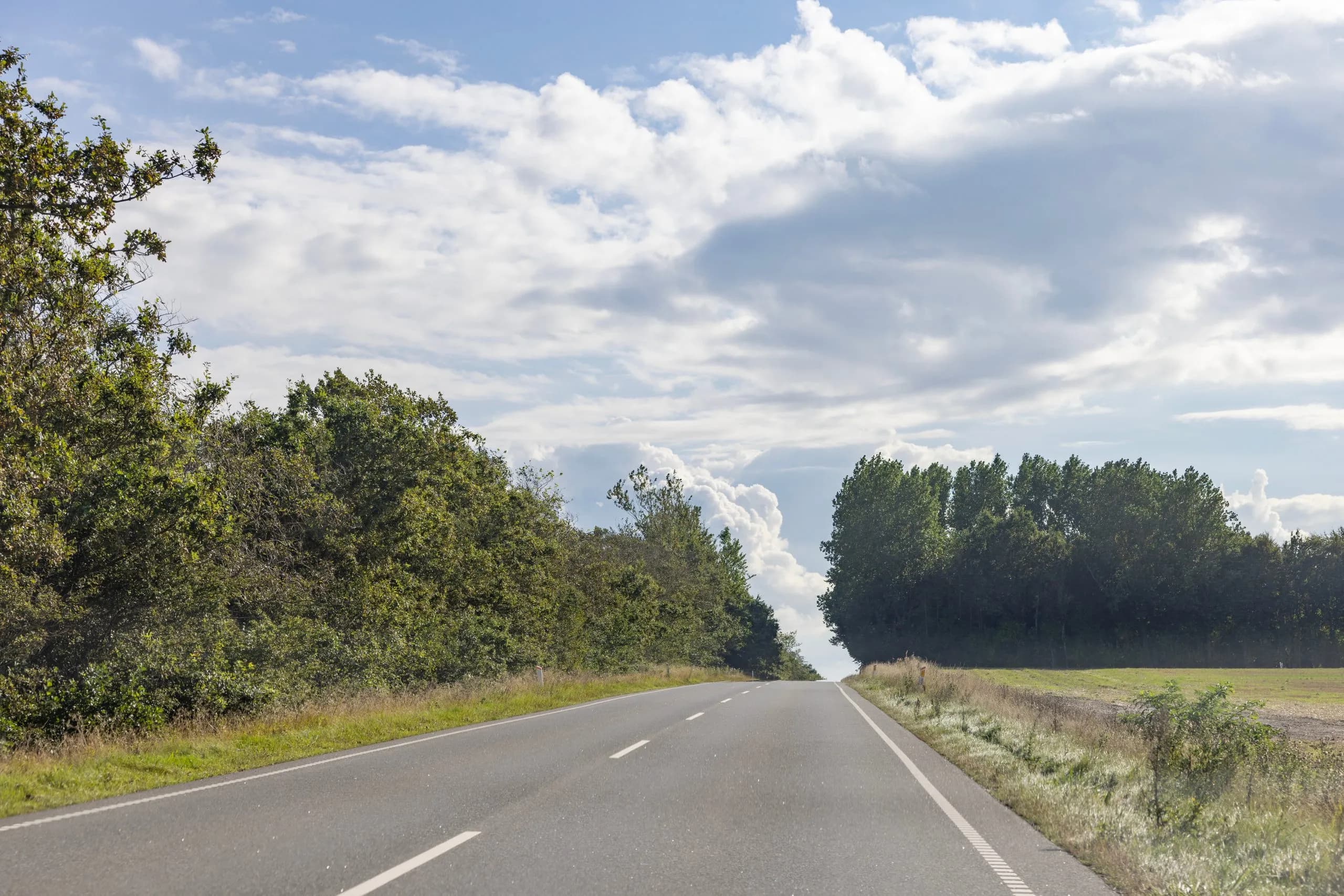 Road 581 against Nykøbing Mors,Limfjorden,Denmark
