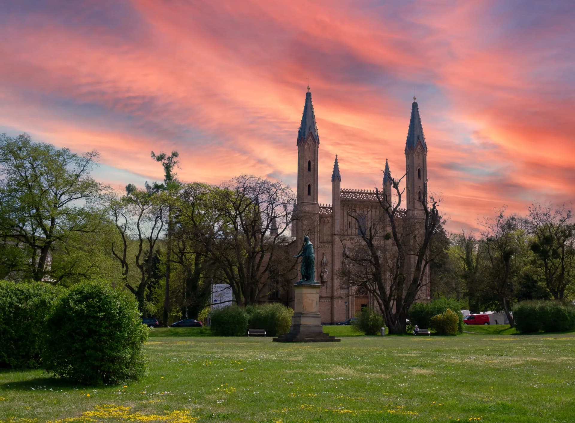 Castle church in Neustrelitz on the Mecklenburg Lake District